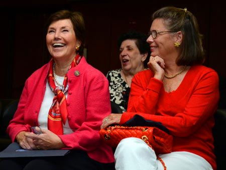 Livvy Floren with Janet K Lockton